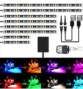 Motorbike Accessories 1: 8PCS 96LED Motorcycle RGB Led Light Kit