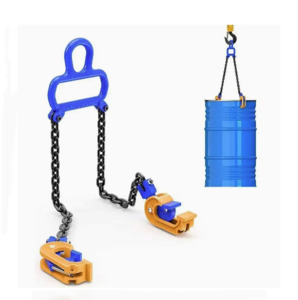 Tools Industrial: Drum Lifting Clamps with Chain 1T Capacity
