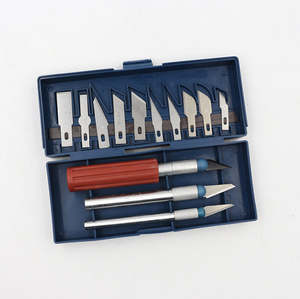 Tools Industrial: 13pcs Hobby Knife Blade Craft Cutter Knife Set With Case Precision knife set