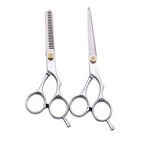 Hair Accessories: 2pcs 6" Salon Hairdressing Scissors Hair Barber Professional Cutting Thinning