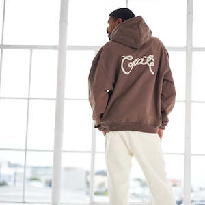 CRATE SCRIPTED BOX FIT HOODIE - Chia