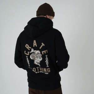 Fleece: AW25 Snakes & Fakes Superfleece Hoodie - BLACK