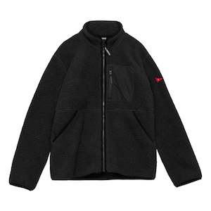 High Pile Utility Fleece Jacket - Black