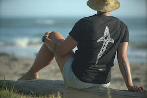 Tees 1: Wai-Tai Womens Kaitiaki Tee - Black