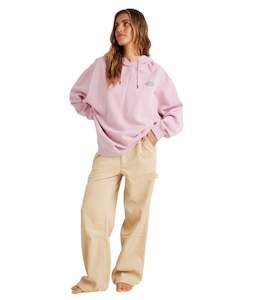 BEACH TOUR HOODIE - CHALK PINK