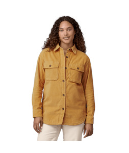 Womens Jackets: W's Corduroy Overshirt Jkt - Beeswax Tan