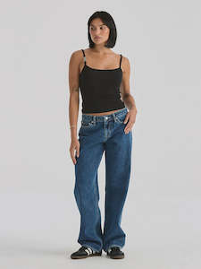 Womens Bottoms: LOW BAGGY BLUE PRINT