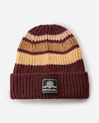 MIXED REVIVAL SKULL BEANIE - PLUM