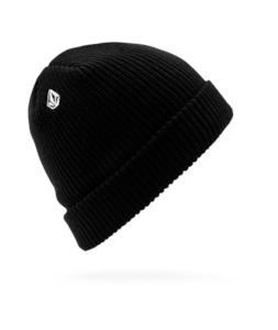 Beanies: FULL STONE BEANIE - BLACK
