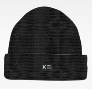 WAFFLE BEANIE - BLACK