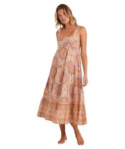 Womens Dresses: JUST FOR YOU SHINE ON MIDI-SUNSTONE