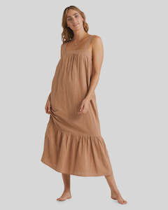SUN CHASERS MAXI DRESS - COCOA