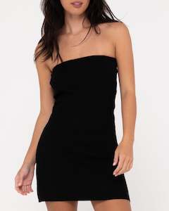 Womens Dresses: AMELIA STRAPLESS MINI DRESS - BLACK