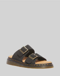 JOSEF SLIDE SANDAL BLACK EH SUEDE