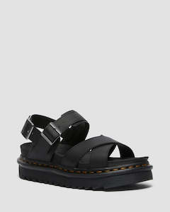 Dr Martens: VOSS II CROSS STRAP SANDAL BLACK HYDRO