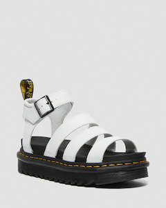 Dr Martens: BLAIRE 3 STRAP SANDAL - White Hydro