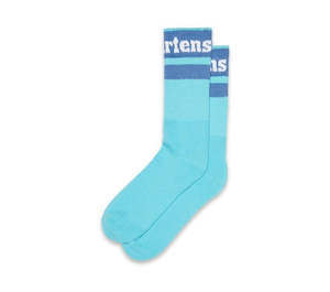 Dr Martens: ATHLETIC LOGO SOCK TURQ BLU