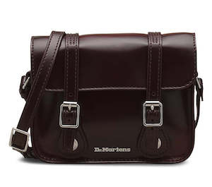 7" VEGAN SATCHEL CHERRY RED OXFORD BRUSH