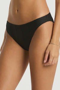 Swimwear: caracus regular cheeky pant - black