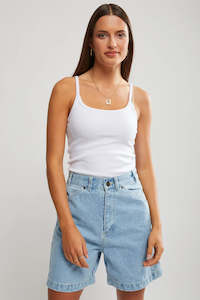 1997 Denim - A-LINE SHORT - LIGHT WASH BLUE