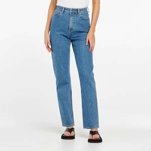 Womens Jeans: HIGH STRAIGHT 80 STUDIO BLUE - FIT R
