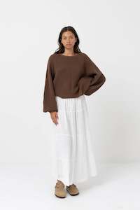 CLASSIC KNIT JUMPER - CHOCOLATE