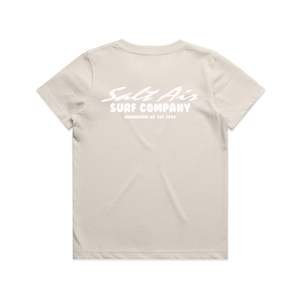 Salt Air Gear: YOUTH SURF CO BUBBLE STAPLE TEE - BONE