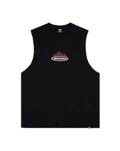 Fire Boy Muscle Tee - BLACK
