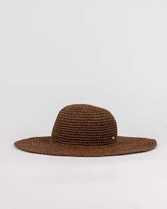 ROMANCE STRAW HAT - CHOCOLATE