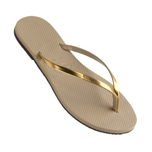 Jandals: You Metallic 9371 - Golden Sand Metalico
