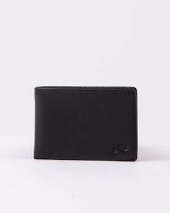 Wallets: BUSTED LEATHER WALLET - BLACK