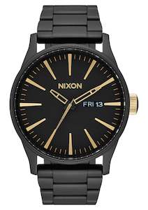 Mens Watches: Sentry SS Matte Black / Gold
