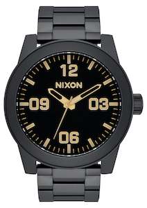Mens Watches: Corporal SS Matte Black / Gold