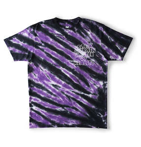 Dc: DC X SABBATH TIE DYE SS - Black/ Purple Tiedye