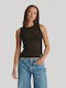 Ladder Rib Tank Black