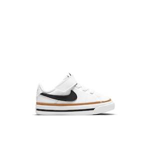 Nike Court Legacy - WHITE/BLACK-DESERT OCHRE-GUM LIGHT BROWN