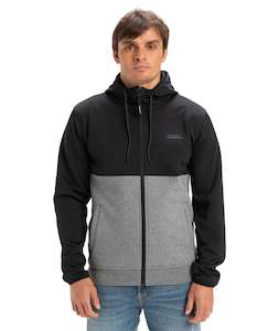 BURNZ ZIP THRU HOOD - BLACK