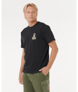 VAPORCOOL SEARCH STACK TEE - BLACK/OLIVE