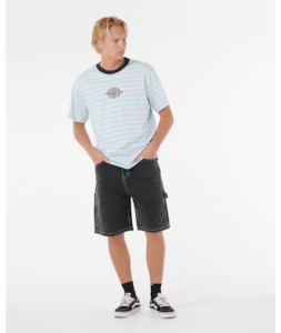 RAW ENERGY STRIPEY TEE - BLUE WIND