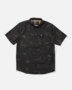 HELMSMAN UV BUTTON UP-PHANTOM