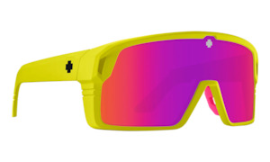 Monolith - Matte Neon Yellow - Happy Grey Green w/ Pink Spectra Mirror