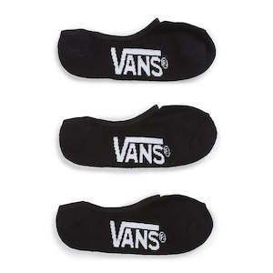 Vans: CL SUPER NO SHOW 9.5-13 3PK BLK - Black