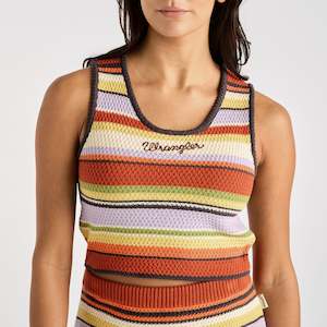 FLAT KNIT TANK SUNSET MULTI