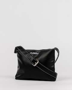 Handbags: IRIS SIDE BAG - BLACK