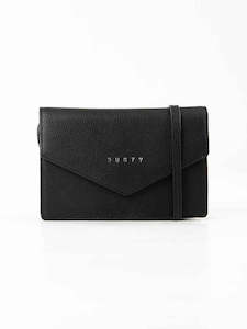 Handbags: GRACE CONVERTIBLE SIDE BAG - Black