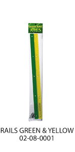 Skate Hardware: SHAKE JUNT RAILS GRN/YLW
