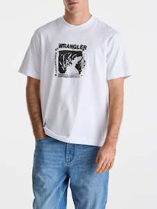 Tees: DISTORTED CARMY TEE - WHITE