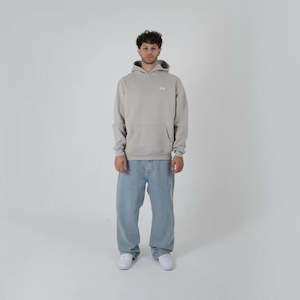 CRATE SIMPLE SCRIPT HOODIE - fog grey