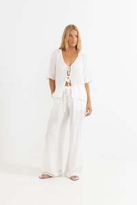 AIRLIE BEACH PANT - WHITE