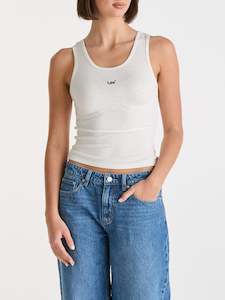 Womens: SHEER CHESTY TANK PEARL WHITE